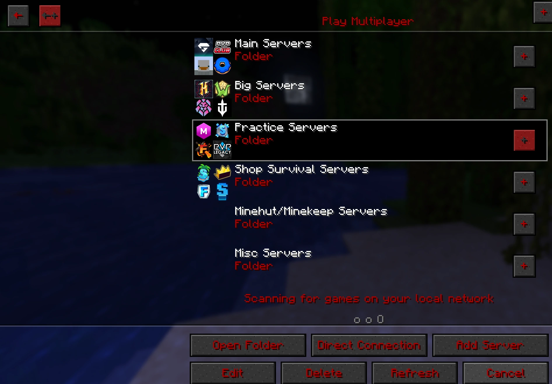 SapphPack and Text Colors multiplayer screen